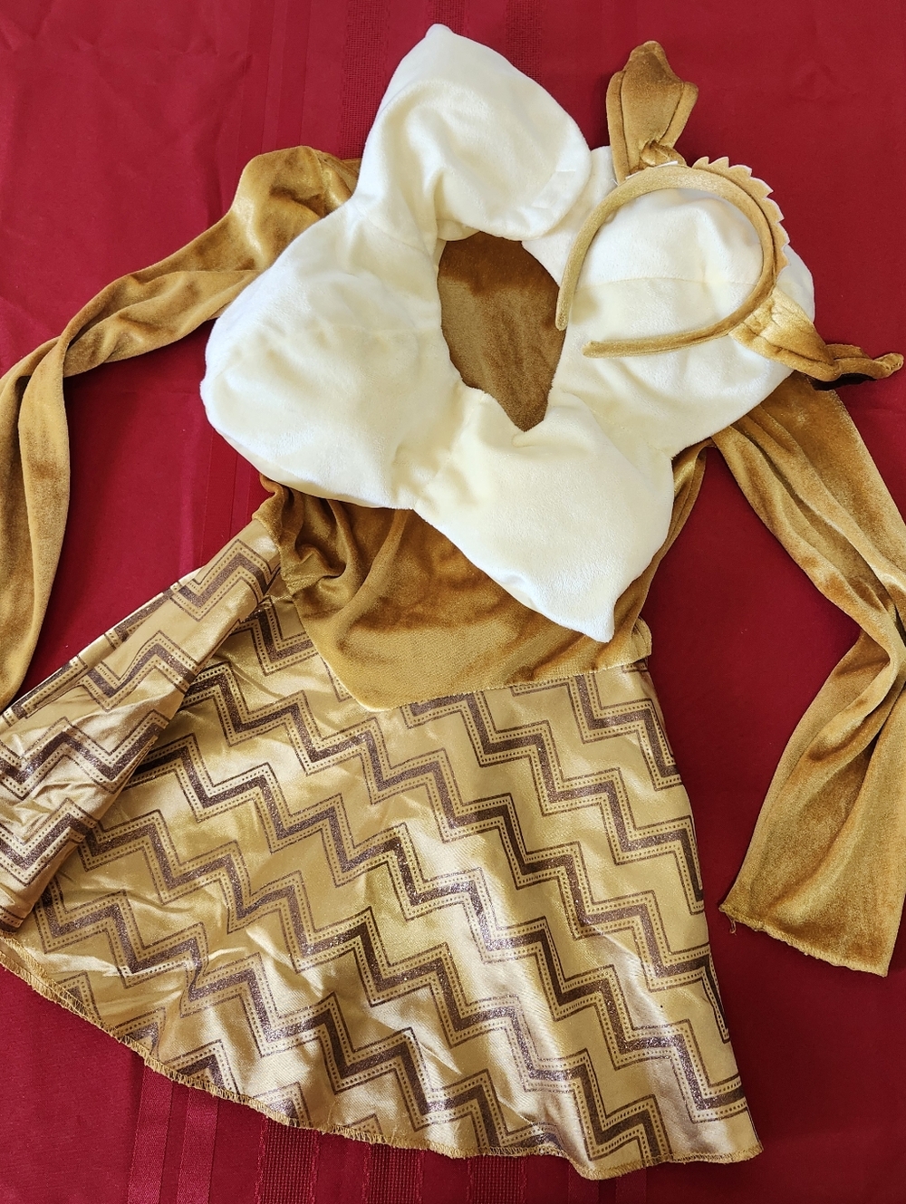 Deluxe Child Eevee Costume Pokémon Licensed Dress Headband Size 4-6 Used